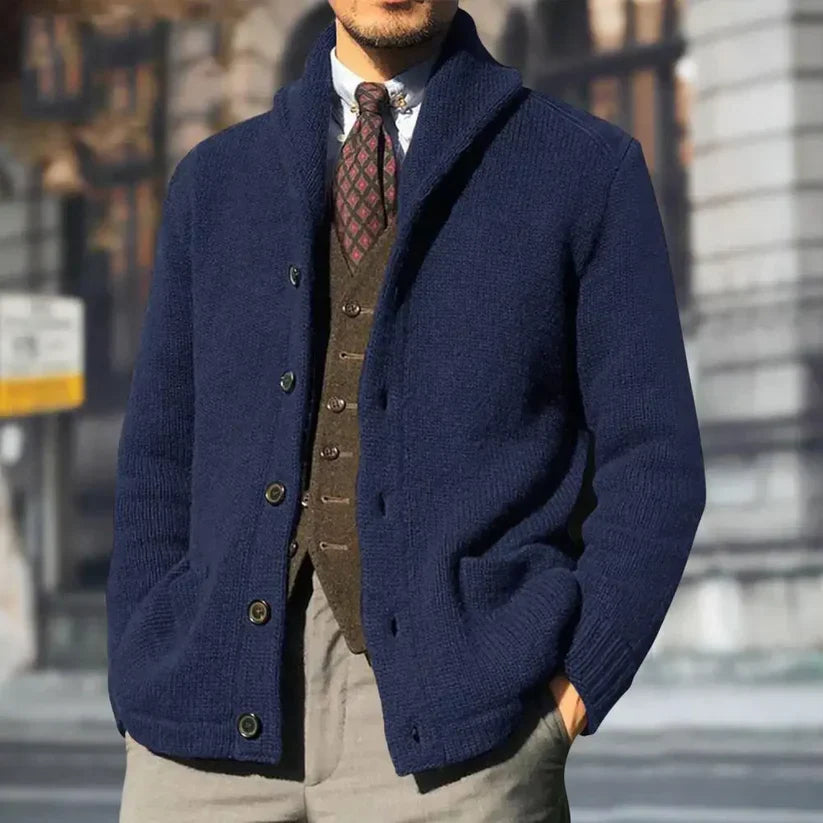 Finn Button-Up Cardigan with Pockets