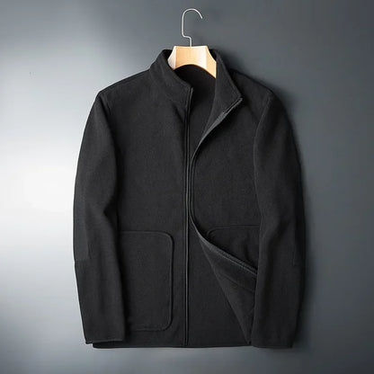 Men's Fleece Jacket Sporty Contrast Details