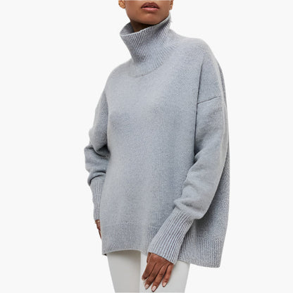 Elegant Sweaters for Women | Turtleneck Sweater with Wide Sleeves