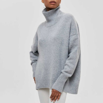 Warm Women's Dress | Long-Sleeve Sweater Turtleneck