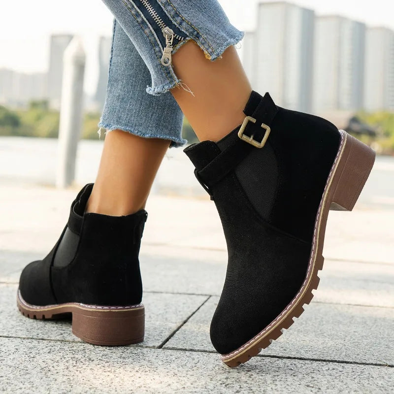 Comfortable Boots Round Toe Platform Casual Shoes