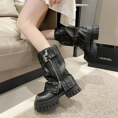 Combat Boots Ankle-High Stable