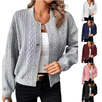 Damenschale Frauen Weste Knöpfe Modern - IdealeKleiden