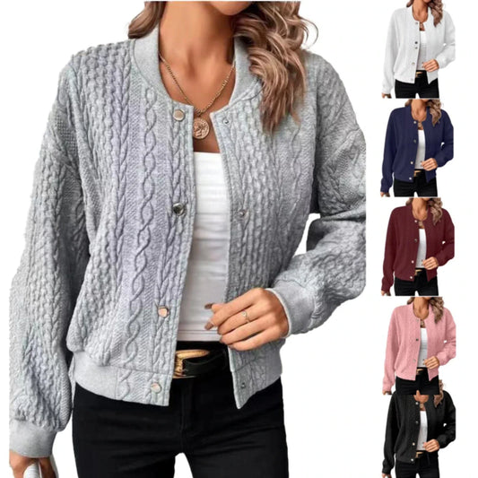 Damenschale Frauen Weste Knöpfe Modern - IdealeKleiden