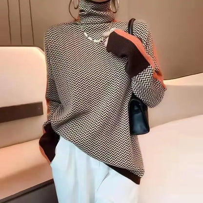 Women's Turtleneck Sweater Soft Comfortable