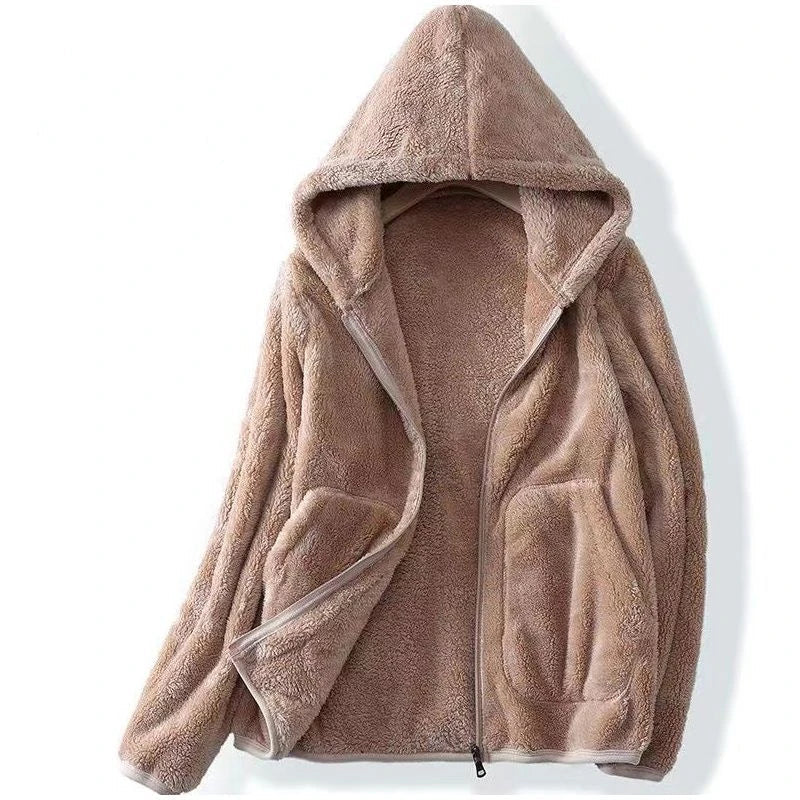 Damen Winterjacke Kapuzenparka Warm Isoliert - IdealeKleiden