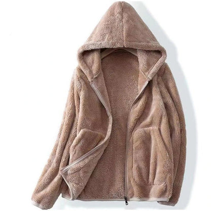 Damen Winterjacke Kapuzenparka Warm Isoliert - IdealeKleiden