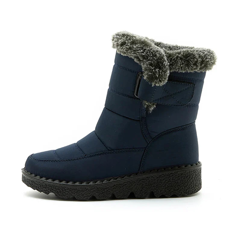 Women's Waterproof Warm Faux Fur Snow Boots