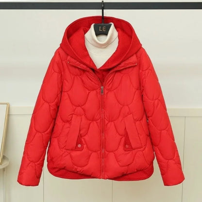 Women's Warm Parka with Soft Fleece Hood