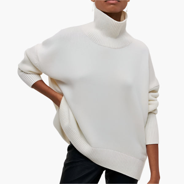Elegant Sweaters for Women | Turtleneck Sweater with Wide Sleeves