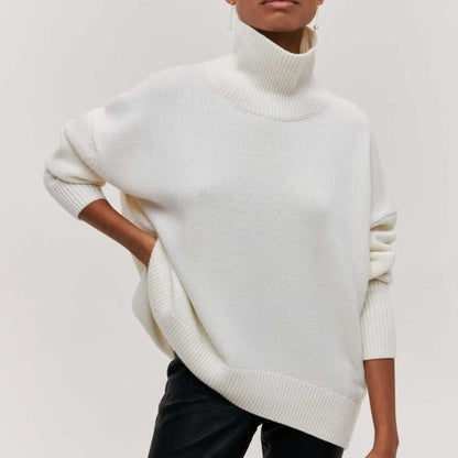 Warm Women's Dress | Long-Sleeve Sweater Turtleneck