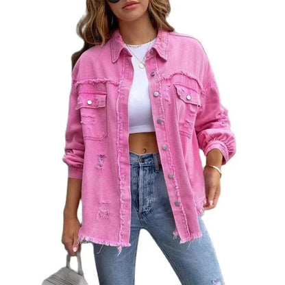 Large Denim Jacket Women Oversized Style