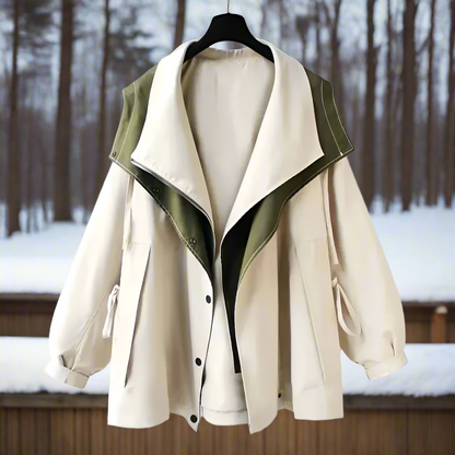 Comfortable Cotton Jacket Casually Draped