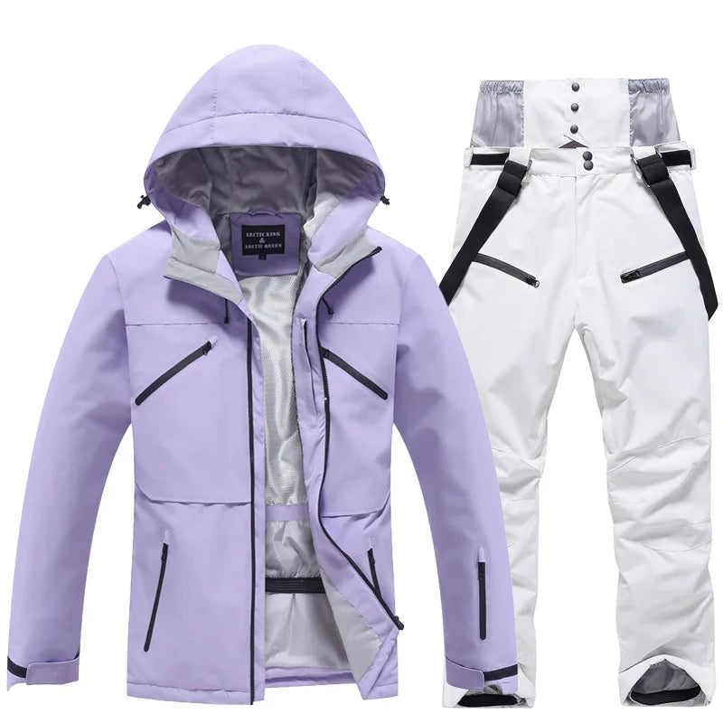 Unisex Two-Piece Warm Ski Suit