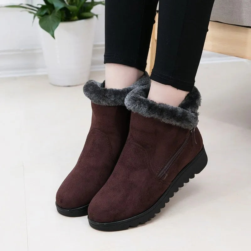 Warm Winter Boots Plush Lining Non-slip