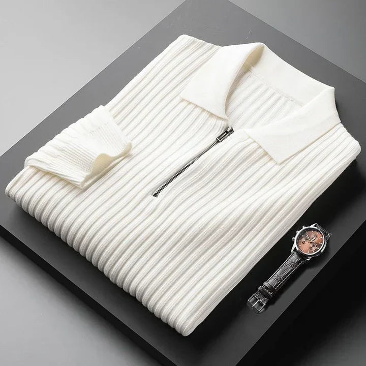 Men's Pullover Polo Collar Soft Comfortable