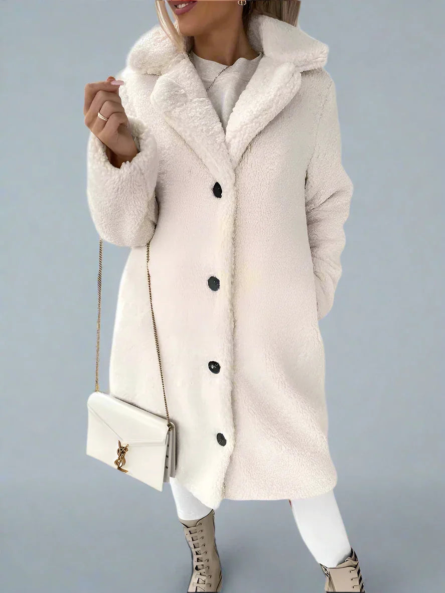 Soft Women's Fleece Winter Jacket Long