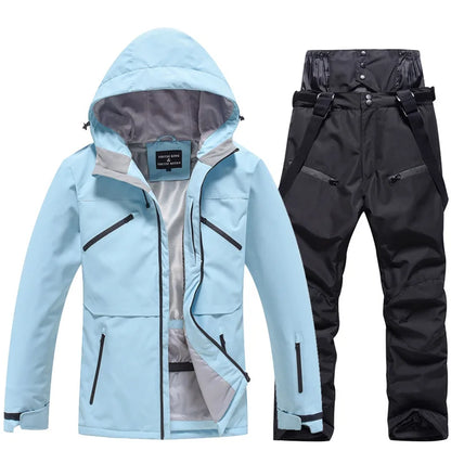 Unisex Two-Piece Warm Ski Suit