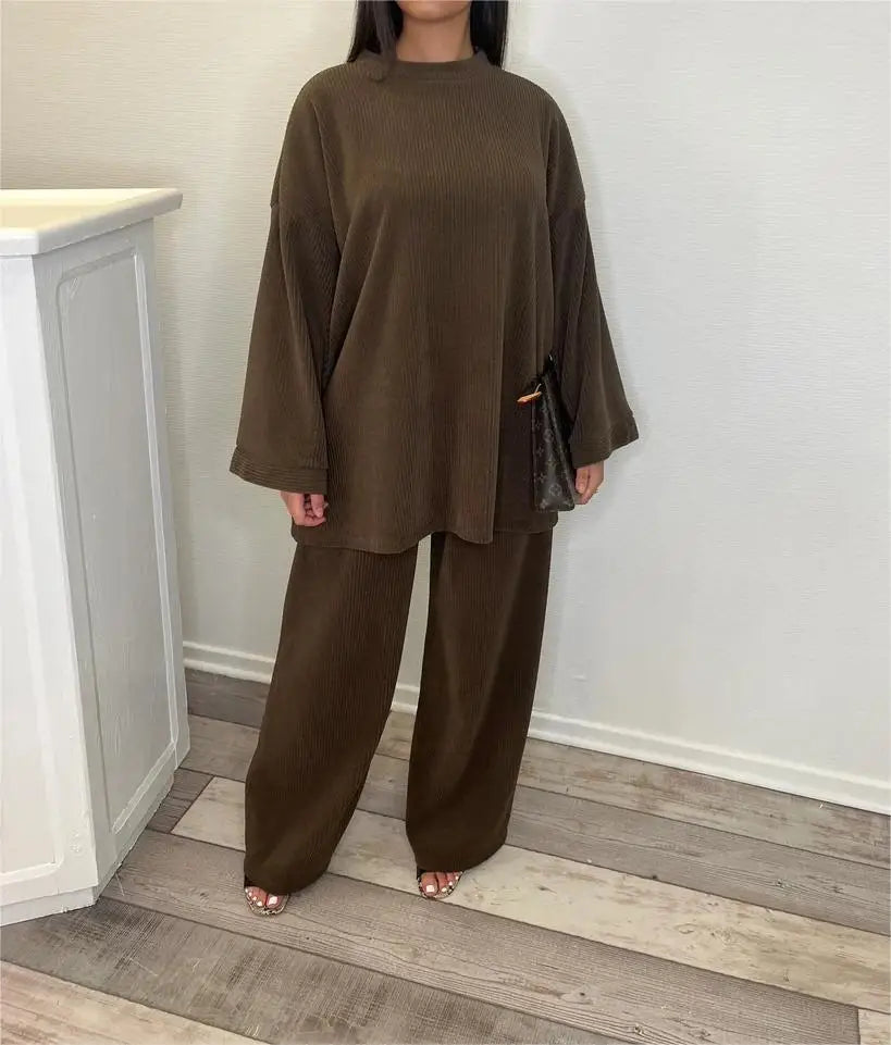 Women's Corduroy Two-Piece Comfortable
