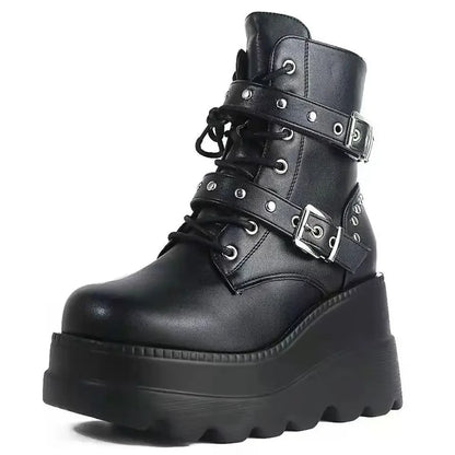 Gothic Boots Elegant Black Elegance