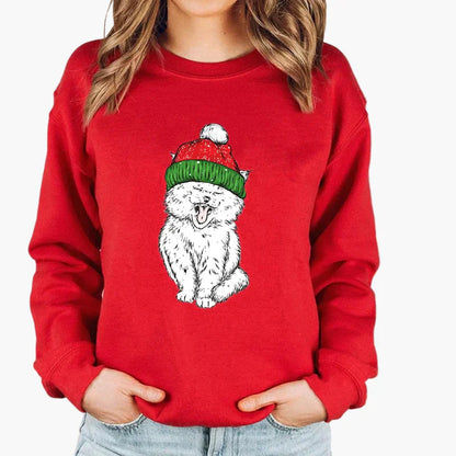 Christmas Sweater Cat String Lights - Funny Cat Jumper Winter