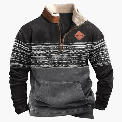 Stylish Pullover Western Look Ethnic Pattern Outdoor