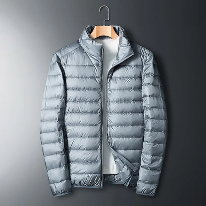 Men's Down Jacket Warm Insulated Stand-Up Collar