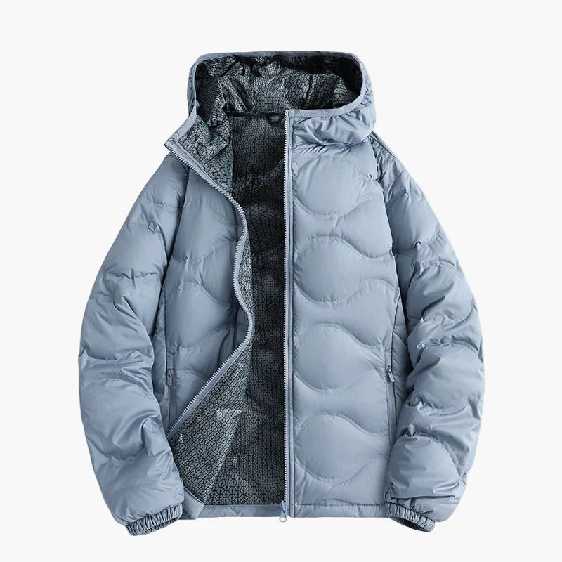 Warm Quilted Jacket with Hood - Outdoor Winter Jacket
