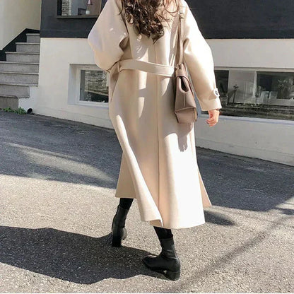 Eleganter Trenchcoat Damen Lang - IdealeKleiden