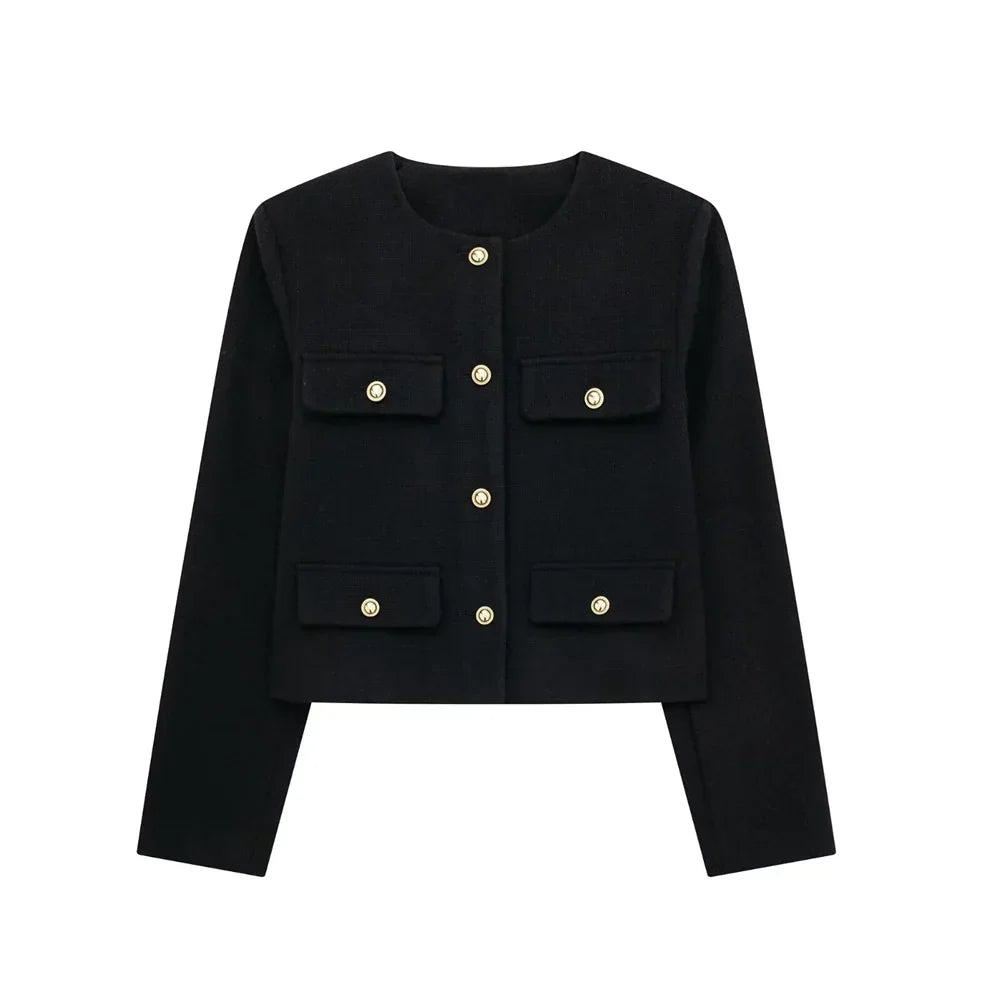 Stylish Women's Short Wool Jacket