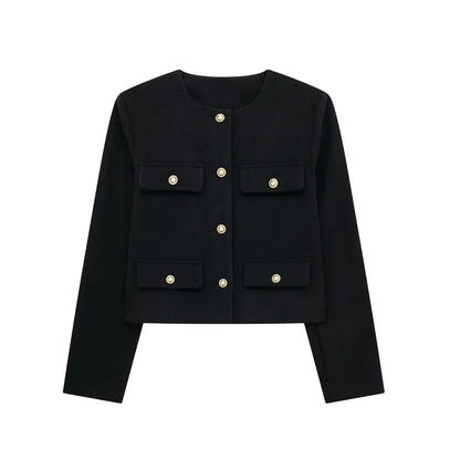 Stylish Women's Short Wool Jacket