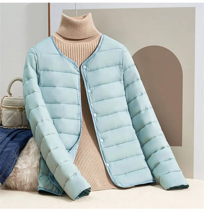 Lightweight Women's Slim Fit Down Coat