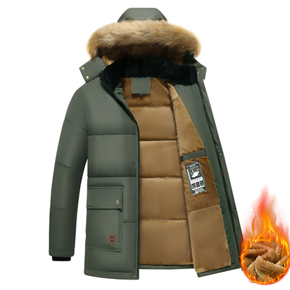 Men's Parka Jacket Warm Insulated