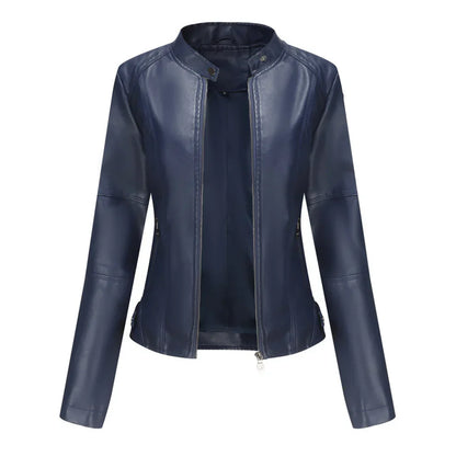 Women's Slim Fit Elegant Leather Jacket