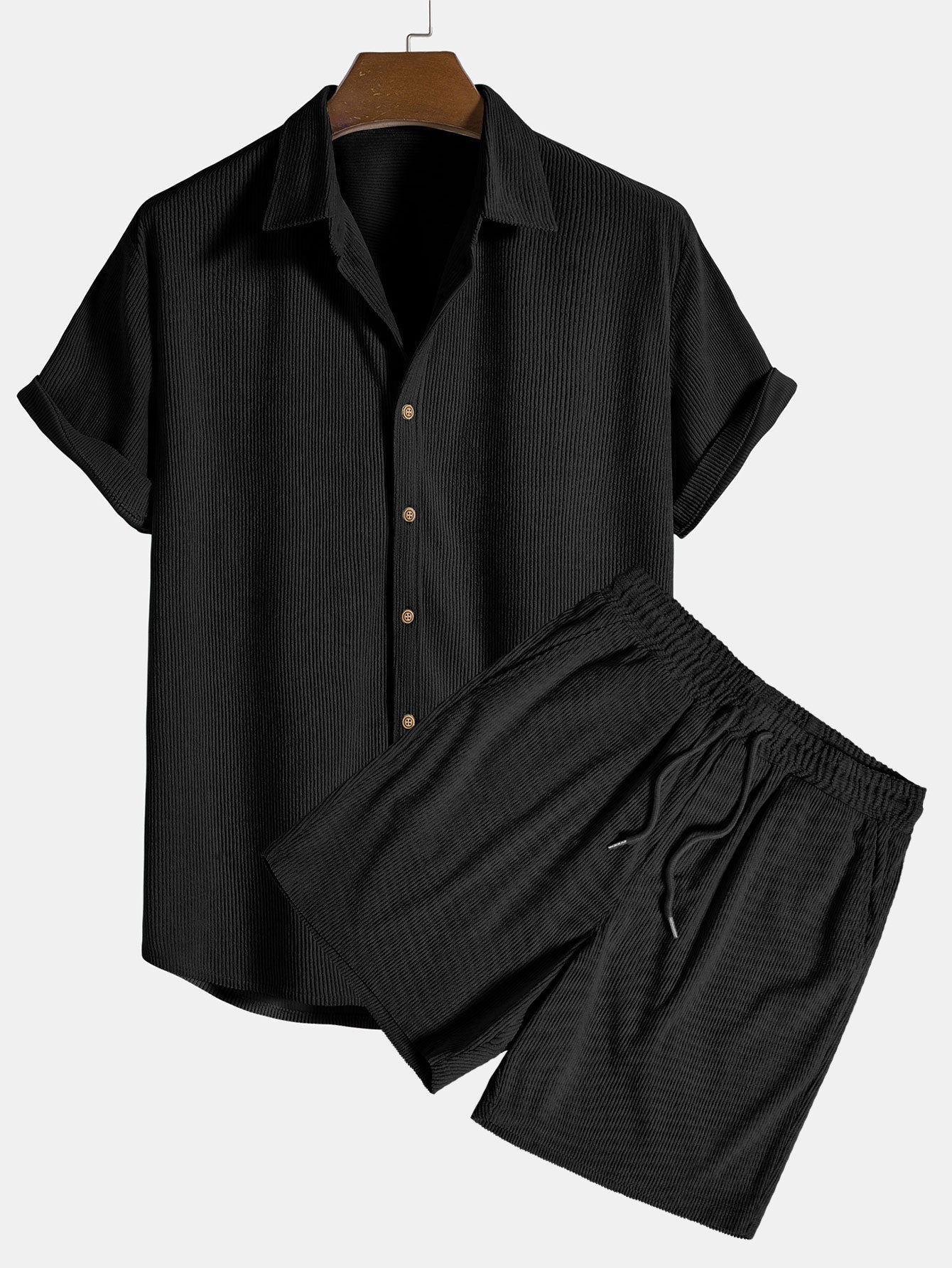 Men's Summer Set Short Sleeve Shirt Shorts