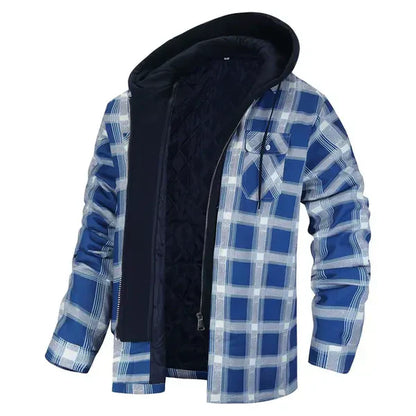 Soft Plaid Shirt Jacket Casual Style