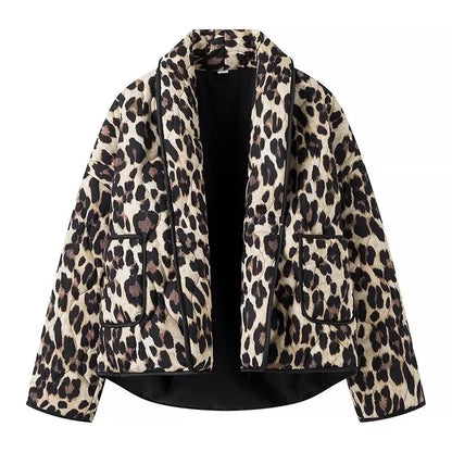 Stylish Leopard Jacket Trendy Women