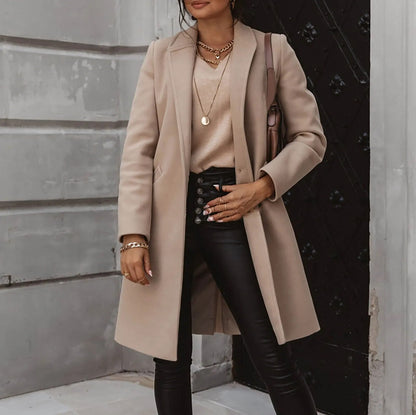 Tailored Wool Coat Elegant Classic