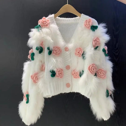Romantic Women's Cardigan Moonlight Blue