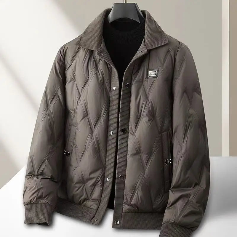 Padded Quilted Jacket Casual Modern with Zipper