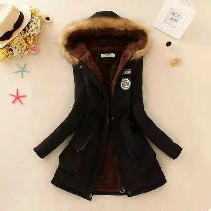 Autumn Winter Jacket Women Slim Fit Padded