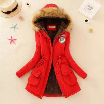 Autumn Winter Jacket Women Slim Fit Padded