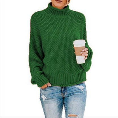 Soft Hand-Knitted Turtleneck Sweaters