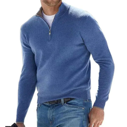 Men's modern zipper sweater