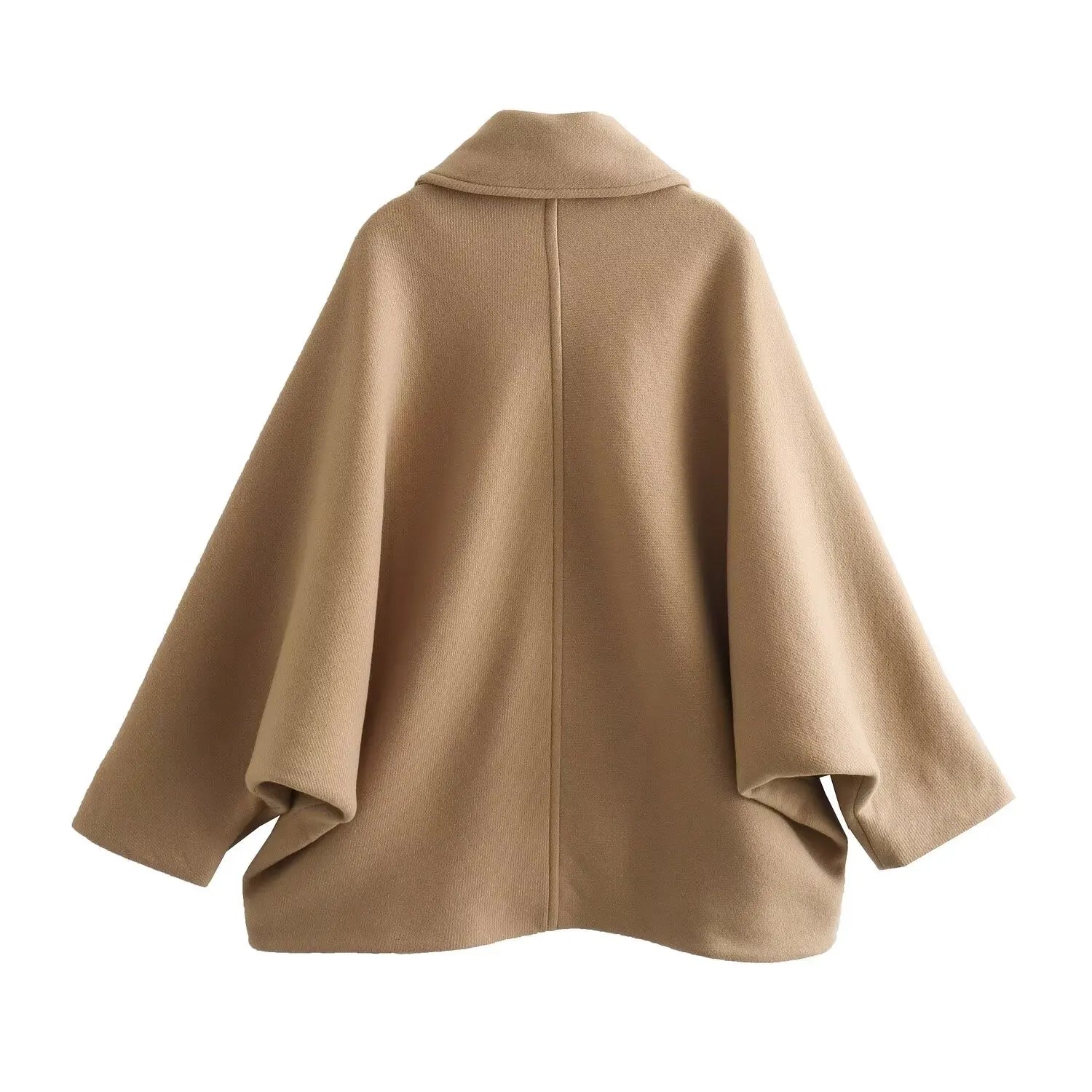 Damen Cape Elegantes Design mit Knöpfen - IdealeKleiden