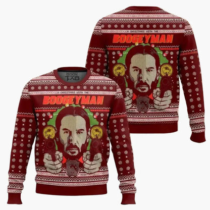 Funny Christmas Sweater Funny Wick-Mas Fan Design