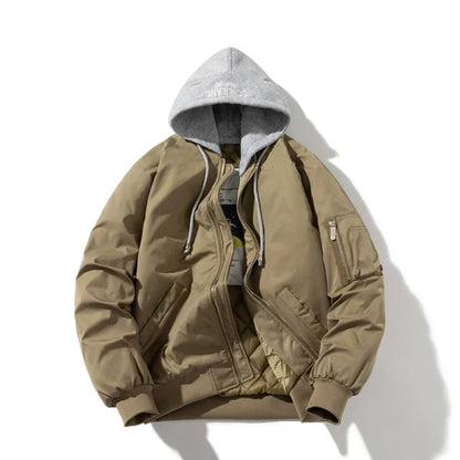 Cavan Style Leather Bomber Jacket