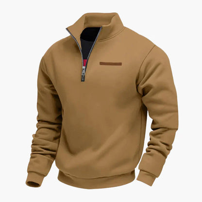 Practical Travel Pullover Stand-Up Collar Sweatshirt