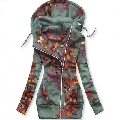 Women's Cardigan Butterfly Pattern Elegant