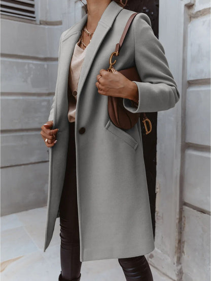 Tailored Wool Coat Elegant Classic